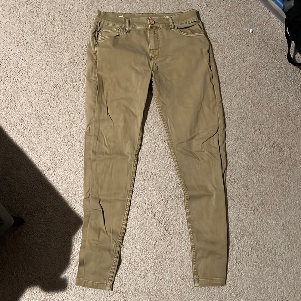 Tan stretch Mugsy jeans 32x32